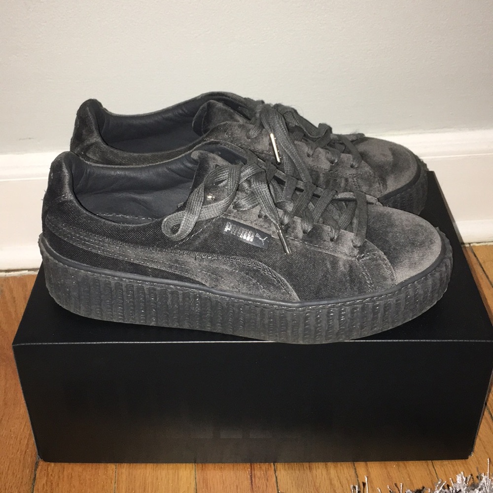 Fenty Puma Grey Velvet Creepers
